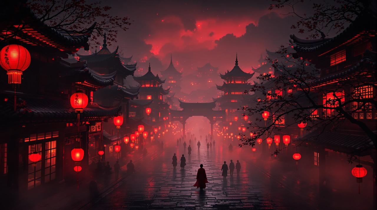 古城迷案 背景海报