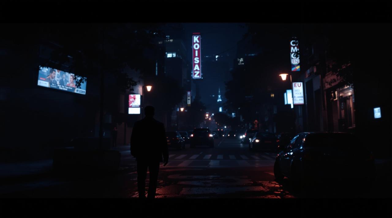 暗夜追踪者 背景海报